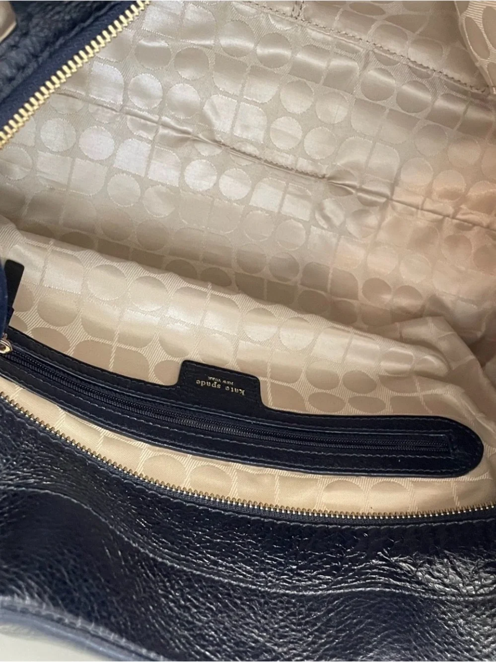 kate spade Black Braided-Handle Leather Tote